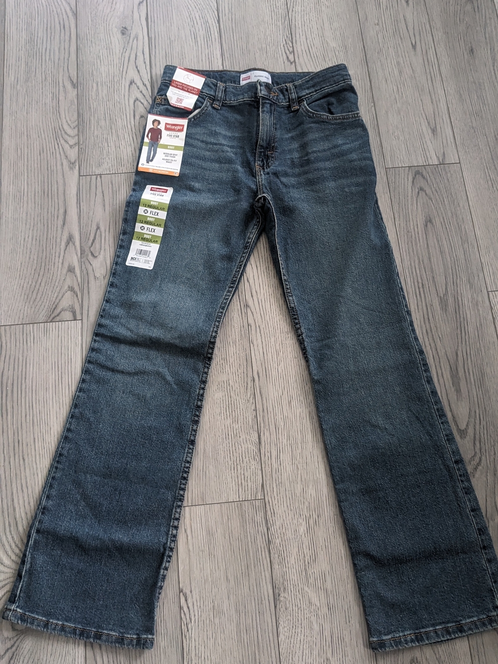 Wrangler Kids Blue Bootcut Jeans NWT